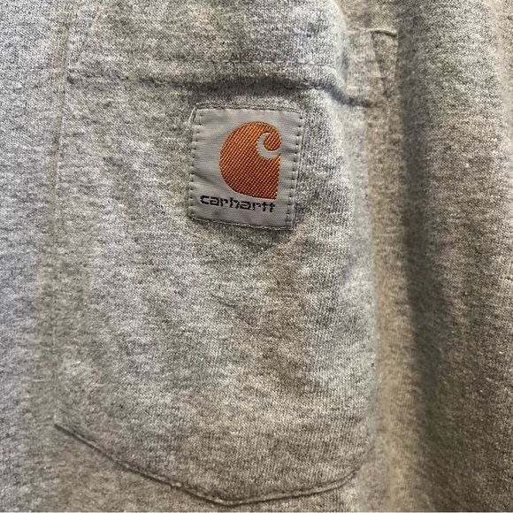 Carhartt Henley Short Sleeve Gray Tee size XL - Picture 3 of 4